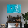 Canvas Print Sailboat Water Ocean Waves 100x80 cm