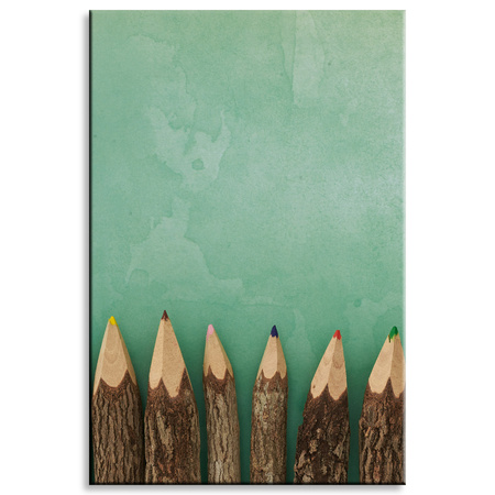 Canvas Print Colored Crayons 80x120
