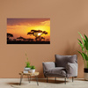 Canvas Print Savannah Tree Sunset 100x80 cm