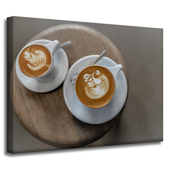 Canvas Print Kitchen Coffee Cups 40x30 cm