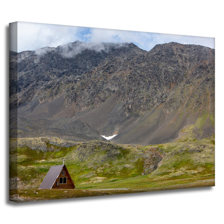 Canvas Print Nature Cottage in the Mountains 40x30 cm