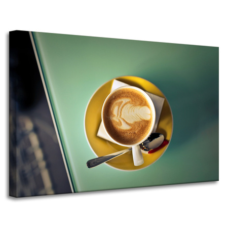 Canvas Print Coffee Vintage Stylish Cafe 90x60