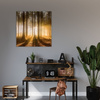 Canvas Print Sun in the Forest Light Tree 80X80 cm