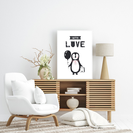 Birthday Poster With love_2 30X40 cm + silver frame