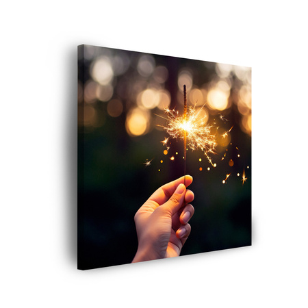 Canvas print Youth Cold Sparklers 90x90
