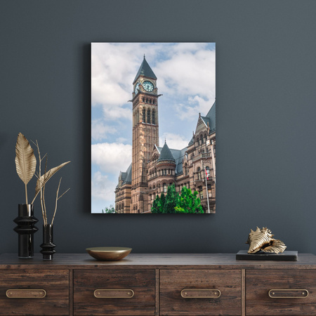 Canvas Print Architecture Clock Tower 30x40 cm