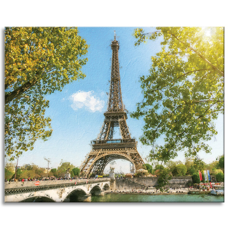 Canvas Print Eiffel Tower Paris France Summer 100x80 cm