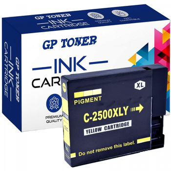 Replacement ink for Canon PGI-2500XLY Maxify iB4000 iB4050 iB4150 MB5000 MB5155 MB5350 MG5450- GP-C2500XL Y