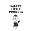 Children's poster Daddy's little princess 40X50 cm + green frame