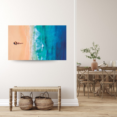 Canvas Print Woman Bikini Beach Water 100x80 cm