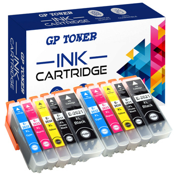 Set of 10x Replacement Inks For Epson Expression Premium XP 605 700 810 26XL GP-E2636XL CMYK x2