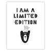 Children's poster I am a limited edition 40X50 cm + gold frame