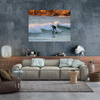 Canvas Print People Surfer 40x30 cm