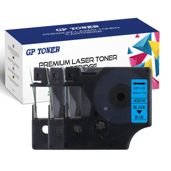 3X tape DYMO D1 9 mm 7 m blue-black GP-DY40916 x3
