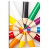 Canvas Print Colored Pencils Circle of Colorful Imagination 80x120