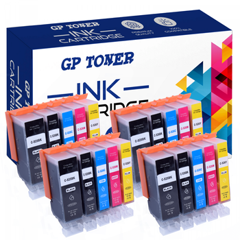 20x Replacement INK for CANON PIXMA IP4820 IP4950 MG5120 MG5220 MG6150 MG6170 MG8120 MG8250 MX715 MX895 - PGI-525BK CLI-526PBK CLI-526C CLI-526M CLI-526Y-GP-C525XL CMYK x 4