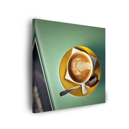 Canvas Print Coffee Vintage Stylish Cafe 90x90