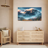 Canvas Print Mountains Sky Forest Nature 100x80 cm