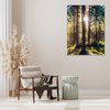 Canvas Print Forest Sun Trees Spring Morning 50x80 cm