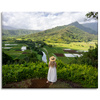 Canvas Print Nature Woman Mountain View 100x80 cm