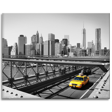 Canvas Print Architecture New York Taxi 100X80 cm