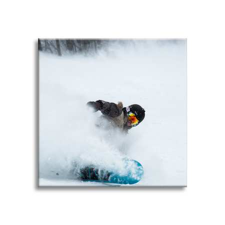 Canvas Print Snowboard Snow Winter 90x90