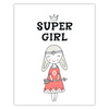 Children's Super girl poster 40X50 cm + silver frame