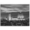 Canvas Print Architecture Florence Cathedral Black and White 40X30 cm