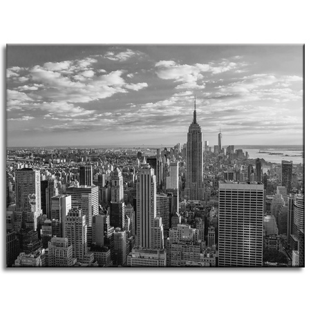 Canvas Print Architecture black and white Manhattan 40X30 cm