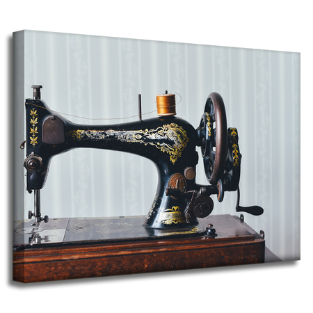 Canvas Print Vintage Sewing Machine 40x30 cm