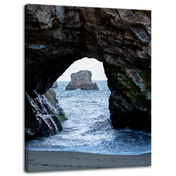 Canvas Print Nature Rocks Ocean 30x40 cm
