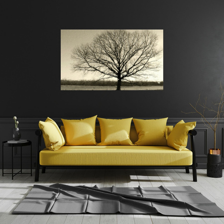 Canvas Print Gloomy Black Tree Sadness 100x80 cm