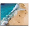 Canvas Print People on the Beach Fun Holiday Sun Water 100x80 cm