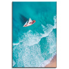 Canvas Print Sailboat Waves Sand Shore 40x60 cm