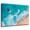 Canvas Print Sailboat Waves Sand Shore 70x50 cm
