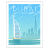Dubai City Poster 40X50 cm + gold frame