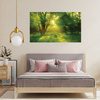 Canvas Print Pastel Style Tree Sun 100x80 cm