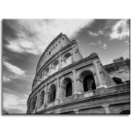 Canvas Print Architecture Colosseum black and white 40X30 cm