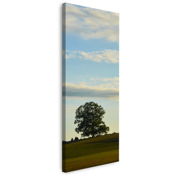Canvas Print Nature Tree in Field 40x120 cm