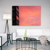 Canvas Print Pink Sky Sunset Building 90x60