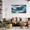 Canvas Print Mountains Sky Forest Nature 100x80 cm