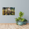 Canvas Print Forest Sun Trees Spring Morning 100x60 cm