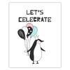 Let's celebrate Birthday Poster 40X50 cm + silver frame