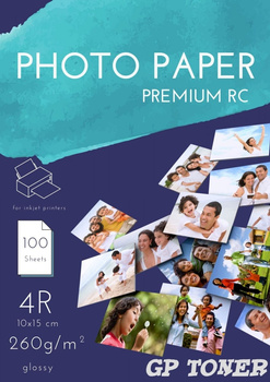 Glossy Photo Paper 10x15 4R 260g 100 pcs PAP-4R-FOTO260*100