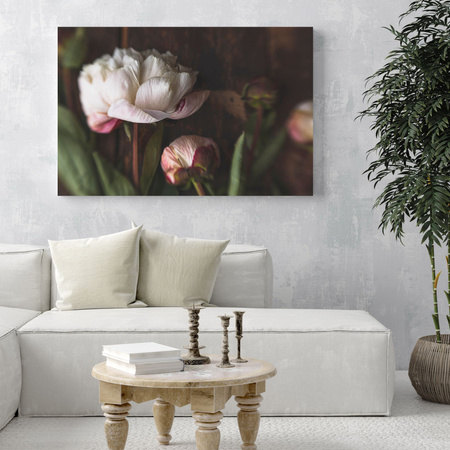 Canvas Print Botany Peonies 40x30 cm