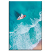 Canvas Print Sailboat Waves Sand Shore 60x90 cm