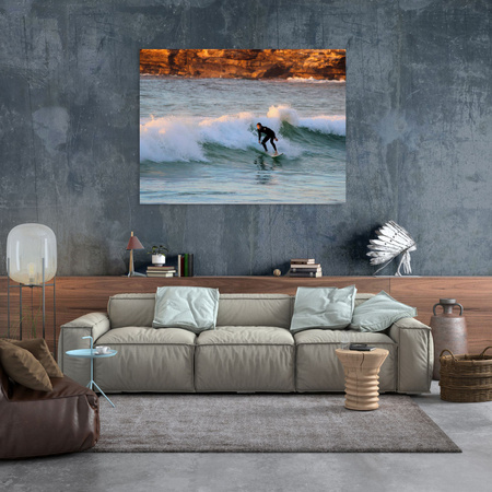 Canvas Print People Surfer 40x30 cm