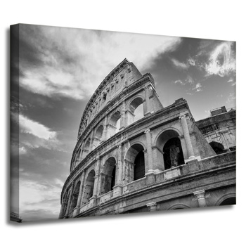 Canvas Print Architecture Colosseum black and white 40X30 cm