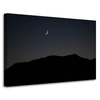 Canvas Print Nature Night Dark Moon Mountains 90x60