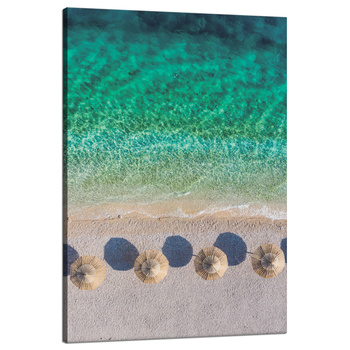 Canvas Print Beach Rest Holidays Water Waves 80x120 cm
